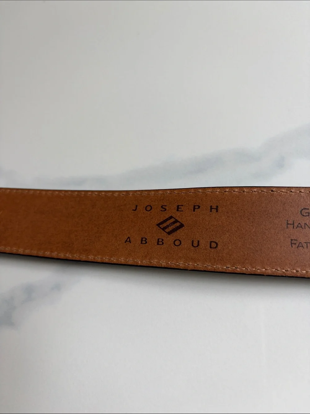 Joseph Abboud Men's Black Suede Leather Belt Made in Italy Size 36/90